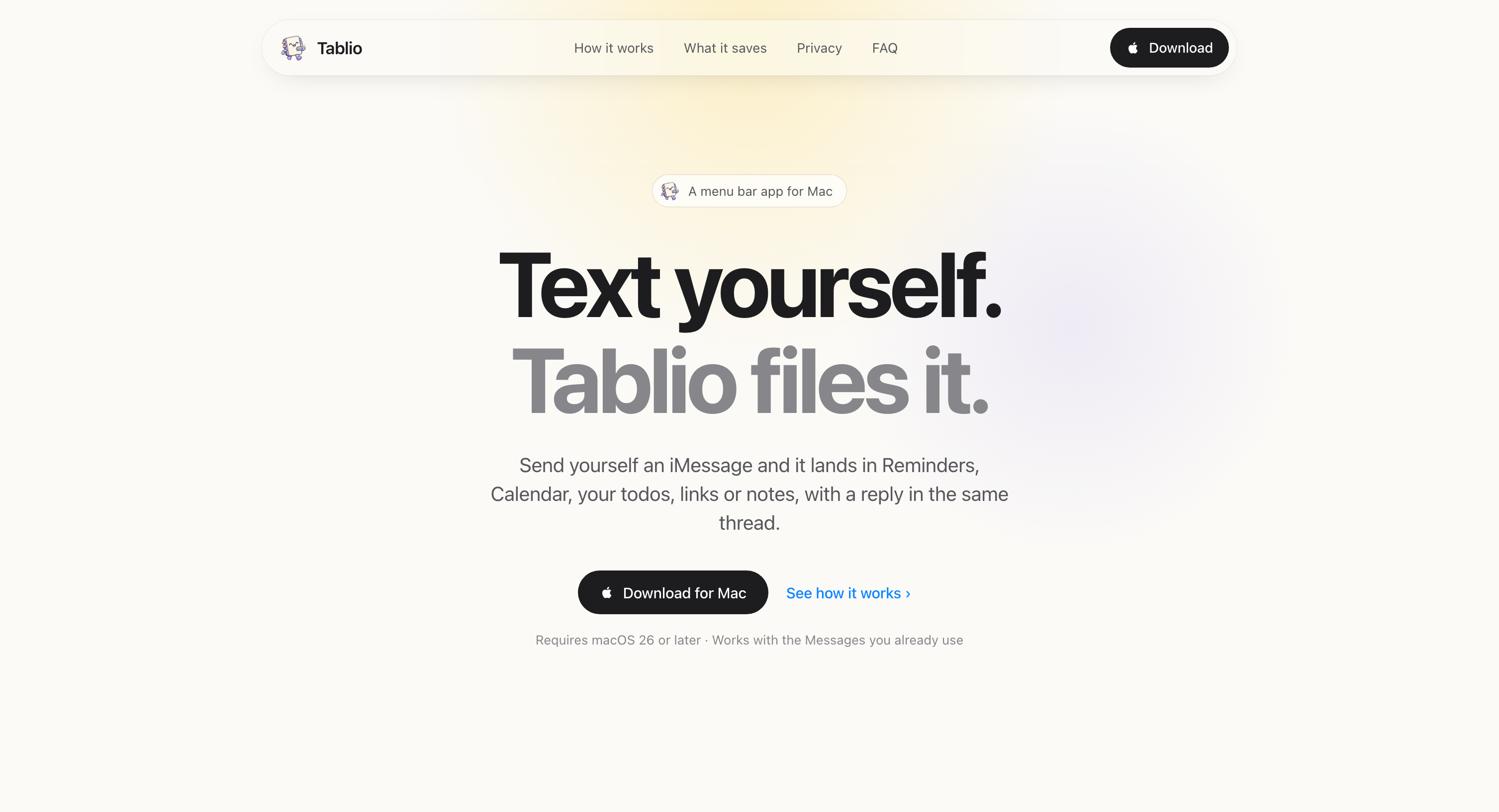 Tablio screenshot
